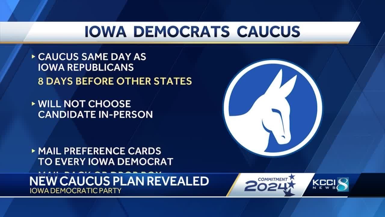 Iowa Democrats release 2024 caucus plan, mailin only process for