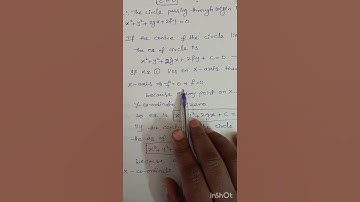 #whatis🤔circle equation#when🤷 centre lies on X-axis#inter2b#math