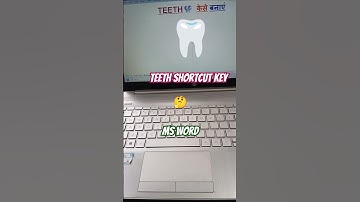 Teeth 😬Ms Word Shortcut Tricks #shorts #virlshort #computer #tranding #tricks
