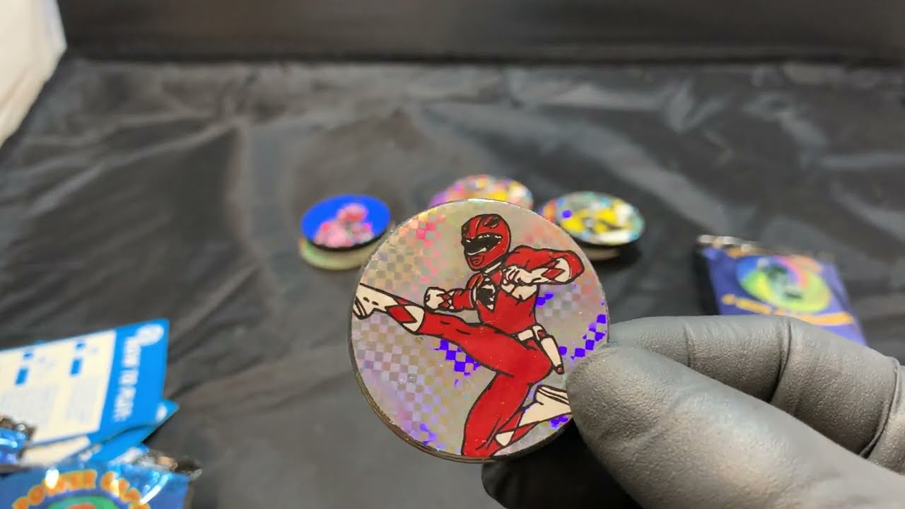Vintage 1995 Power Rangers Power Caps Unboxing ASMR
