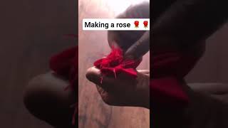 how to make a rose 🌹 🌹 #sewing #tailor #learntosew #everyoneactive