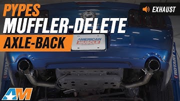 2005-2010 Mustang GT, GT500 Pypes Muffler-Delete Axle-Back Exhaust Sound Clip & Install