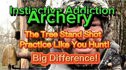 Practice Like You Hunt / From A Tree Stand! Big Difference! Longbow and Recurve