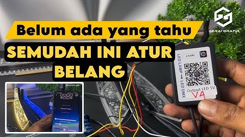 Cara mudah mengatur mode belang di modul dmx V4