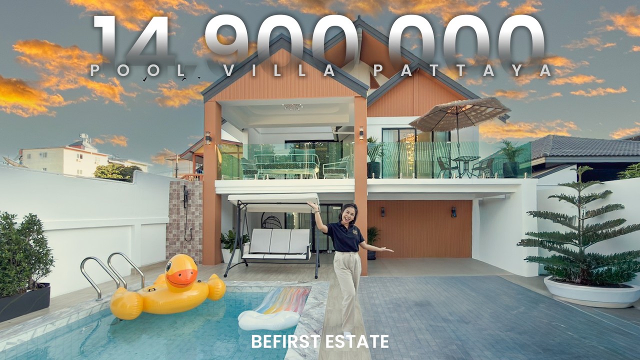 🏡 พูลวิลล่าพัทยาใต้ 5 ห้องนอน ใกล้ทะเล ซอยกอไผ่ 10 | ใกล้ Walking Street | ราคา 14.9 ล้าน
