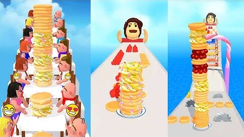 🍩🍭🍪Pancake Run Game iOs Andriod Walkthrough!!! All levels Gameplay Android games