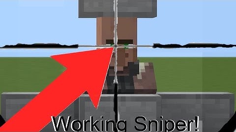How to make a working sniper in Minecraft *NO MODS*