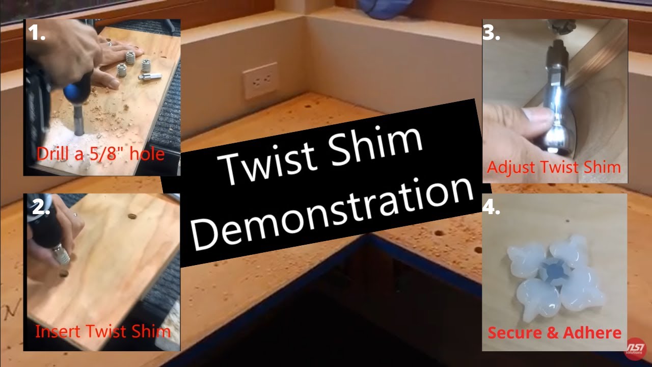 Twist Shim Granite Countertop Leveling Youtube