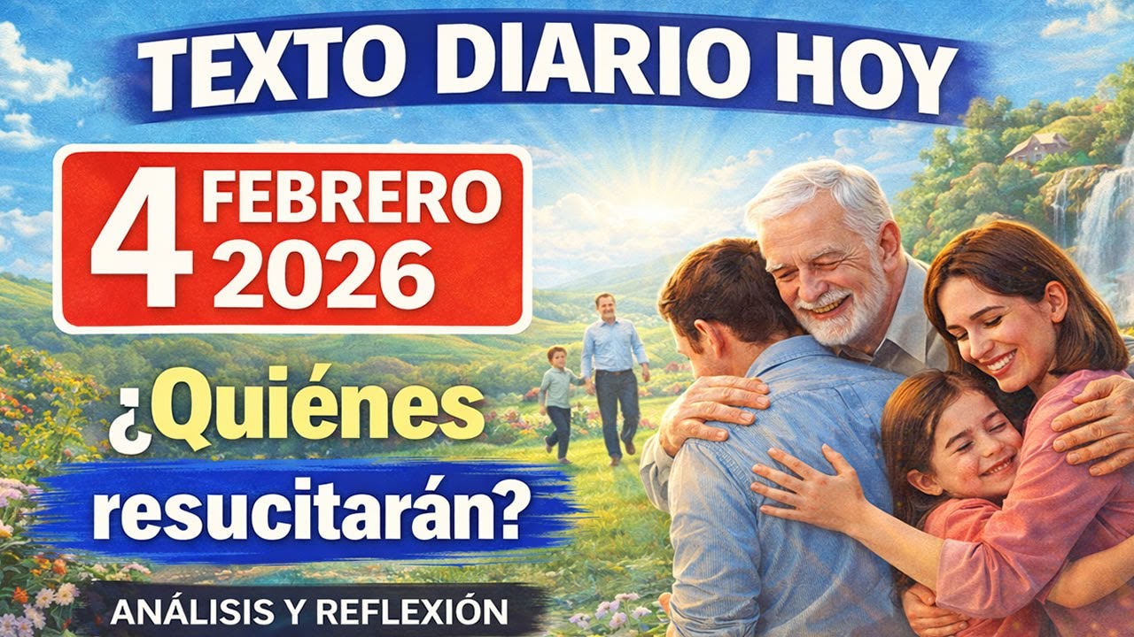 Texto Diario de hoy de los Testigos de Jehová - MIERCOLES 4 DE FEBRERO 2026