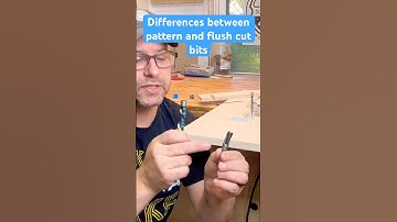 Main differences between pattern bits, and flush cut bits #routertable #woodworkingtools #woodshop
