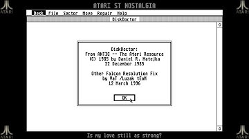 Atari ST Nostalgia - Disc Doctor - Monochrome