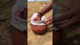The guy shows SURVIVAL skills: this video showing a pot leakage problem solved