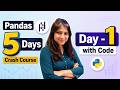 Learn Pandas in 5 Days – Day 1 Full Beginner Tutorial | Data Analyst | Data Science | Pandas Series