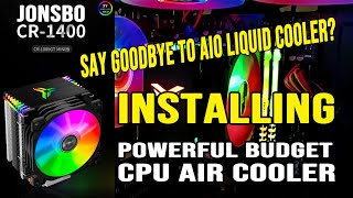 Installing CPU Air Cooler Jonsbo CR-1400 with RGB Connection. Complete Guide and Review screenshot 4