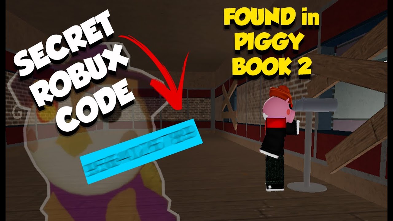 Seceret Robux Code Image FINDING SECRET ROBUX CODE IN PIGGY BOOK 2 HALLOWEEN UPDATE - YouTube