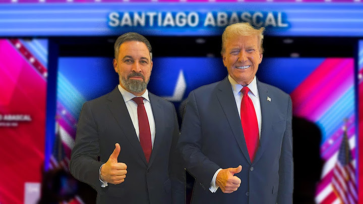Donald Trump greets Santiago Abascal at CPAC (Washington)