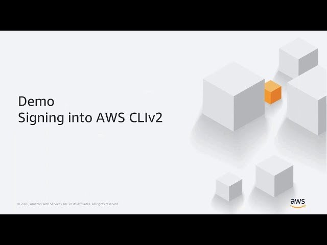 Demo: Signing into AWS CLIv2