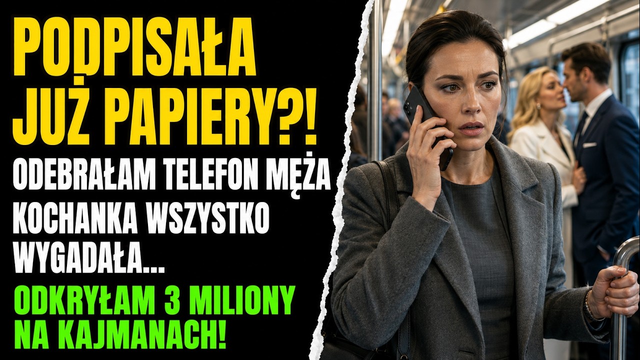 „Czy ona jest wystarczająco blisko, żeby cię usłyszeć?” – wyszeptała kobieta w słuchawce, a ja stałam w zatłoczonym pociągu z telefonem mojego męża w dłoni. Wzięłam go przez pomyłkę. Ona myślała,...