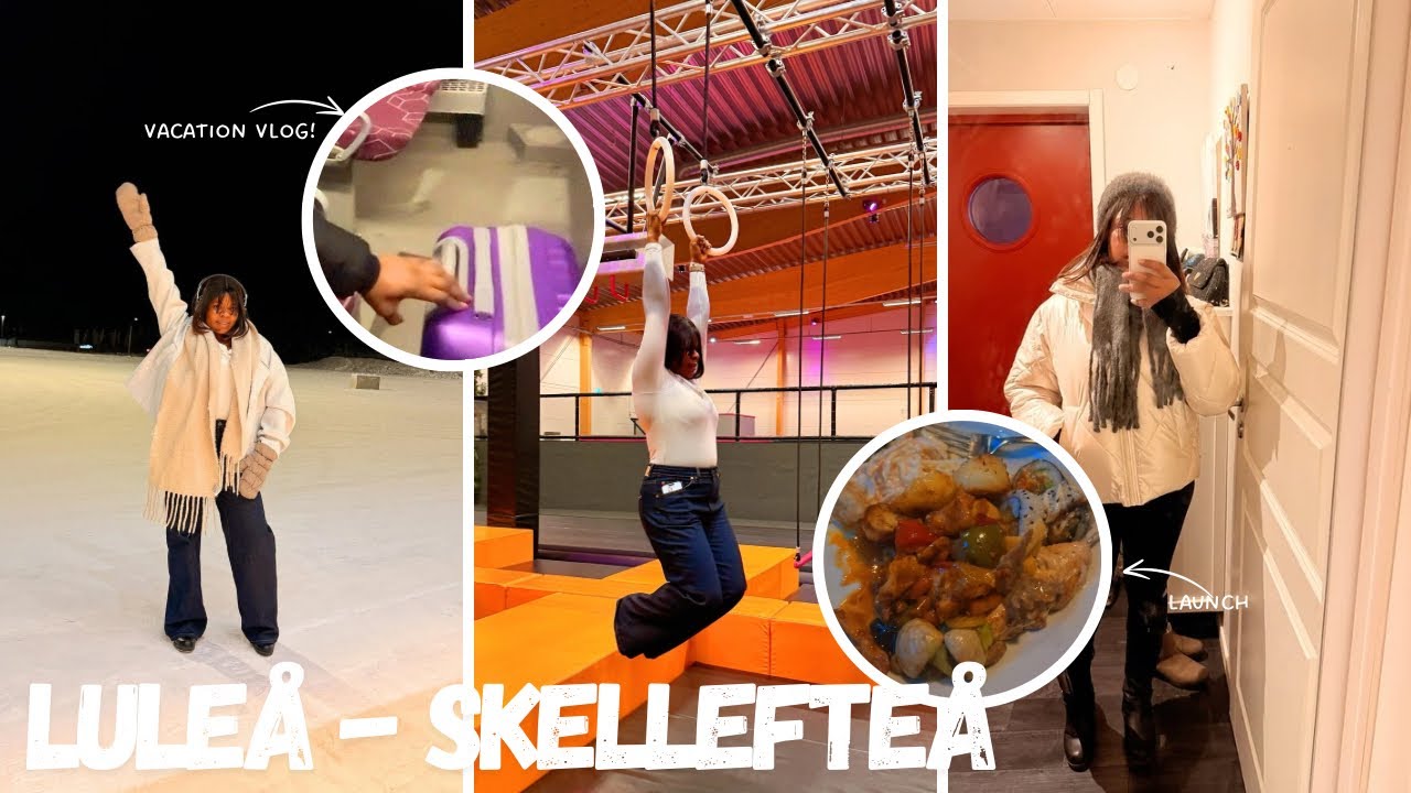 ВИДЕОБЛОГ О ПУТЕШЕСТВИЯХ: Поездка из Лулео в Шеллефтео 🇸🇪 | Мой первый отпуск 2026 года + Распако...