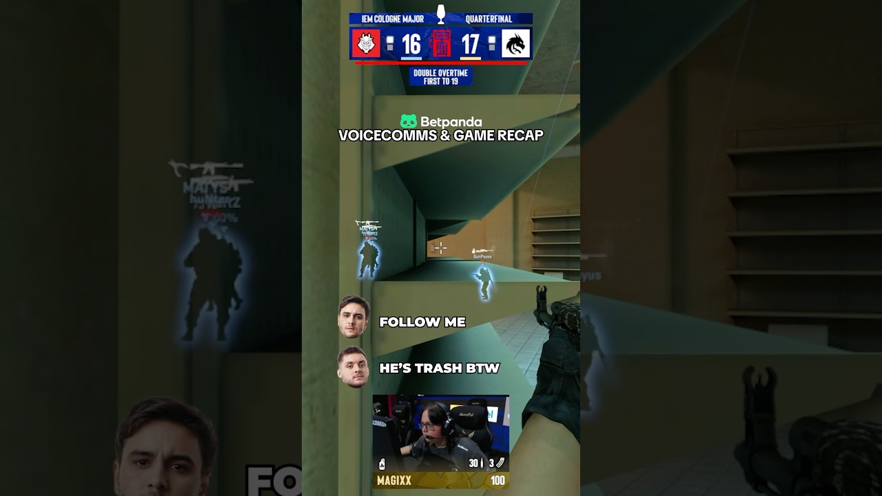 Voicecomms from the magixx 1v4 #iemcologne #cs2 #esports #g2