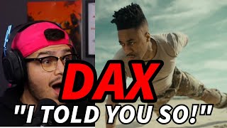 DAX IS TALKING HIS SH*T! | Dax - Jay Z "Blueprint 2" Remix (FIRST REACTION)