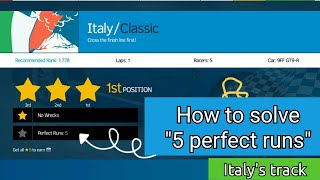 Impossible Subtask? / Asphalt Nitro | Solution to "5 Perfect Runs" in 1 Lap Italy (Season 6) 9FF GTR screenshot 5