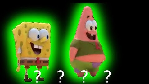 5 SpongeBob Patrick 3D . Sound Variations in 32 Seconds
