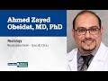 Dr. Ahmed Zayed Obeidat, neurologist