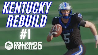 I started a Dynasty with Kentucky on College Football 26 - Episode 1
