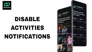 How To Disable Activities Notifications On Olymptrade App