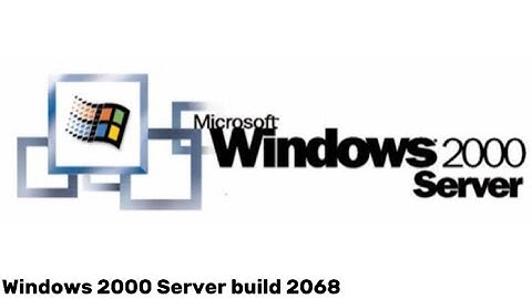 Windows 2000 Server build 2068