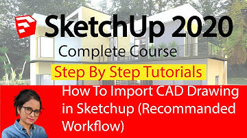 How to Import AutoCAD file in Sketchup-step by step method #Sketchup beginner Tutorials