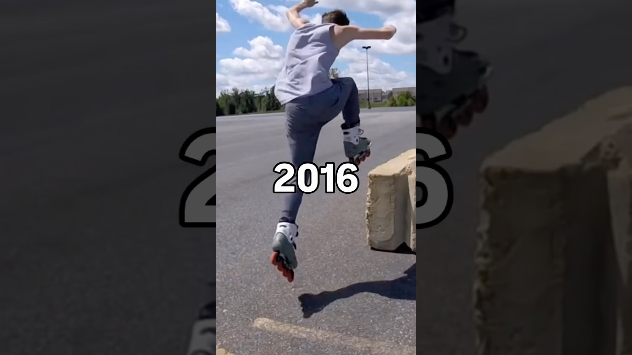 10 year challenge 🦑 #rollerskating #skating #roller #10years #throwback #rollerblading #rollerskate