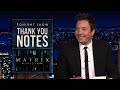 Thank You Notes: Matrix Resurrections, NFL 2021 Season | Tonight Show Starring Jimmy Fallon