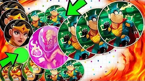 Agar.io   Hacked Same Sized Popsplit  Mega Double Split Seven #Best Moments 13