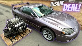 Rebuilding An ABANDONED 3000GT VR4 Dirt CHEAP! screenshot 5