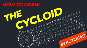 How to draw the Cycloid in AutoCAD. (path traced out by circle rolling on flat surface)