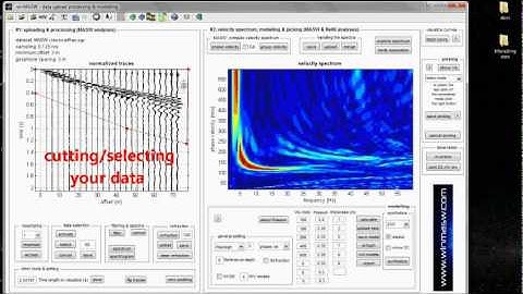 winMASW - MASW analysis (jointly with HVSR) - part 1 of 3