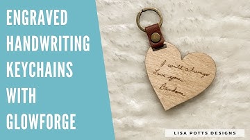 How to Create Memorial Handwriting Keychains with Glowforge and Silhouette Studio