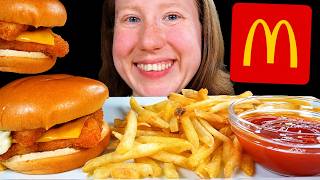 ASMR McDONALD'S DOUBLE FILET-O-FISH MUKBANG EATING SOUNDS