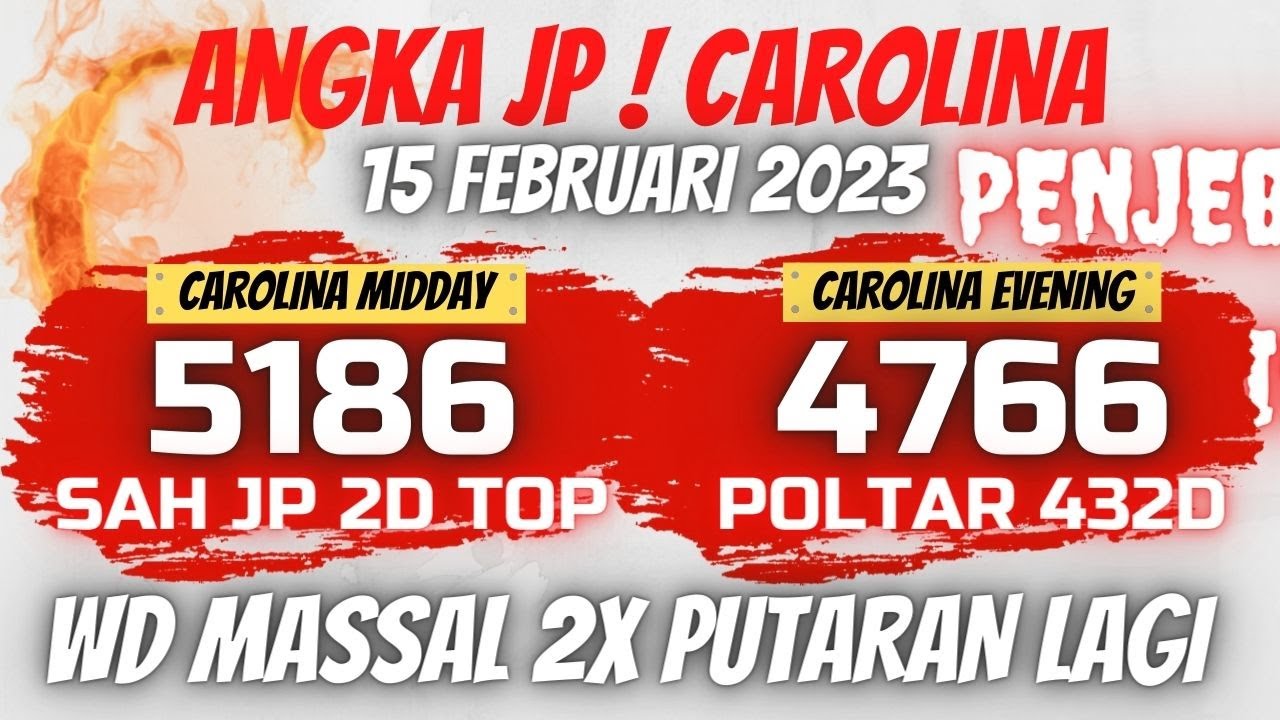 PREDIKSI CAROLINA DAY 15 FEBRUARI 2023 PREDIKSI NCD BOCORAN NCD