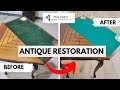Restoring a 1880s Game Table! Free Restoration Giveaway! - Harp Gallery Antiques
