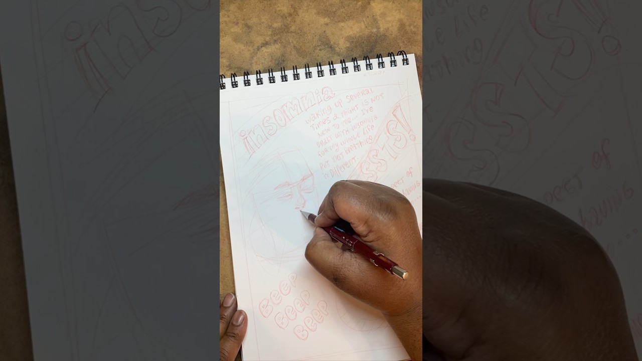 NEW! Mask Off Sleep Apnea Mini Comic Page ILLUSTRATION Pencils Part One