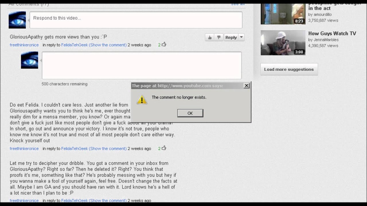 XXXild deletes comments
