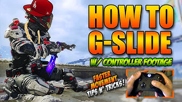 How To "G-Slide" in BO3 w/ Controller Footage! Faster Movement Tips n