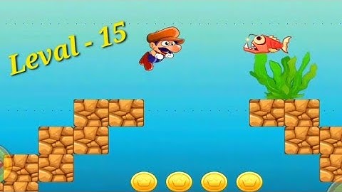 Super Bino Go -  Adventure  Jungle  Part 15 Level - 15 ( Android ) @user-GameG0001