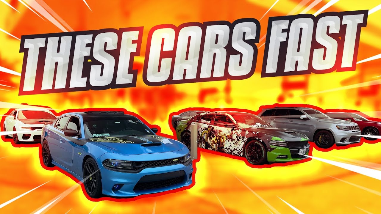 Dodge Charger Hellcats & TrackHawk Hits The Freeway After This Huge Car Meet