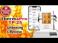 Thermopro tp25 4 probe bluetooth thermometer  unboxing  review