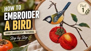 How to Embroider a Bird | Realistic Hand Embroidery Tutorial – Part 1