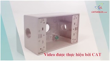 Cách lắp ống thép luồn dây điện ren vào hộp công tắc nổi 3 lỗ CVL.